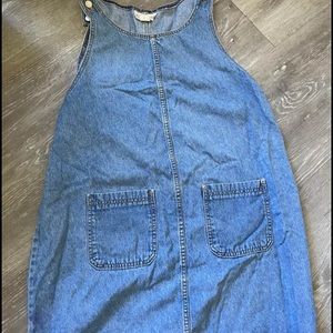 Vintage maternity Jean overall dress size large